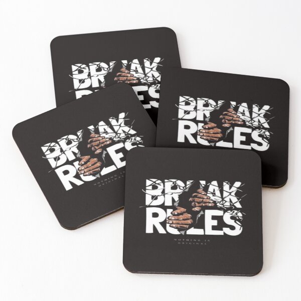 Item preview, Break Rules Fist Typography Street Art designed and sold by BadeAbba.