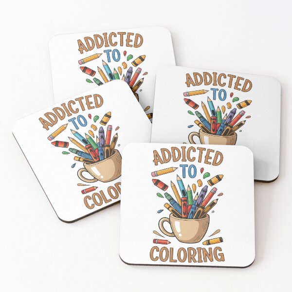 Item preview, National Coloring Book Day: Addicted to Coloring designed and sold by zoughlal.