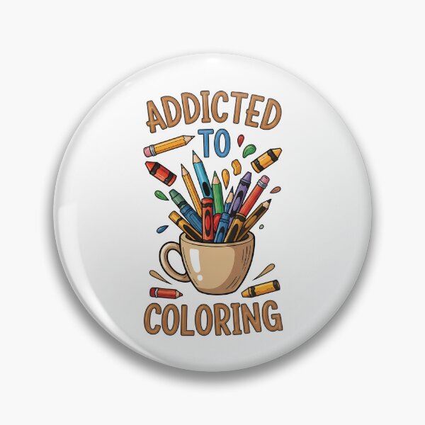 Item preview, National Coloring Book Day: Addicted to Coloring designed and sold by zoughlal.
