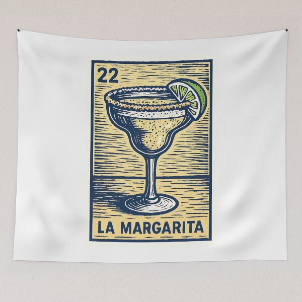 Item preview, Mexican Lottery Card 22 La Margarita designed and sold by retrographics.