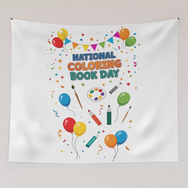 Item preview, Coloring Book Day: Coloring Book Day Celebration designed and sold by zoughlal.