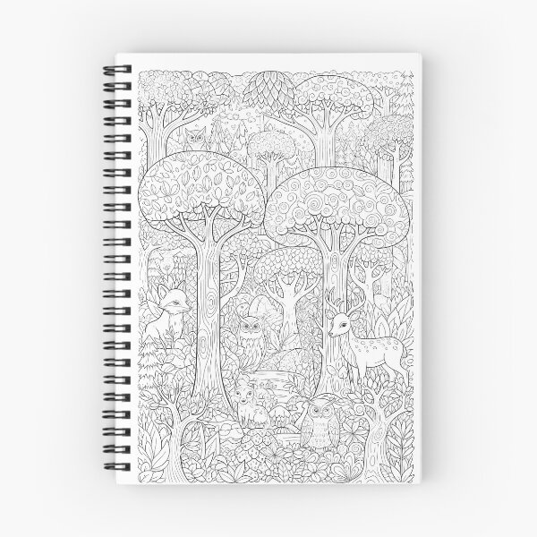 Item preview, Coloring Book Day: Forest of Creativity designed and sold by zoughlal.