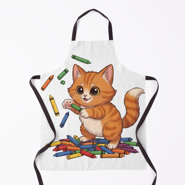 Item preview, National Coloring Book Day: Creative Cat with Crayons designed and sold by zoughlal.