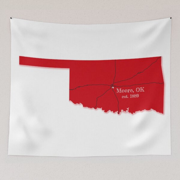 Item preview, Moore, OK [Red] designed and sold by PhilbonianDezin.