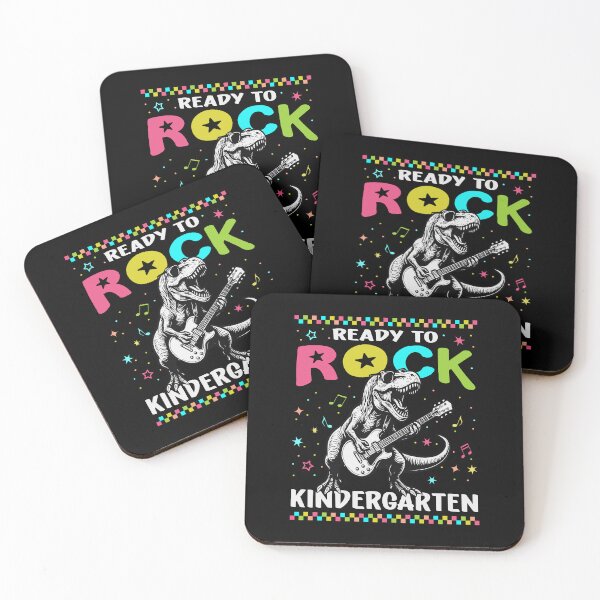 Item preview, Ready To Rock Kindergarten Cute T Rex Dinosaur Back To School   designed and sold by Bad Kitty Designz.