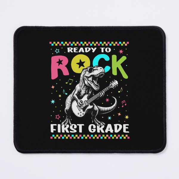 Item preview, Ready To Rock First Grade Funny T Rex Dinosaur 1st grade Back To School designed and sold by Bad Kitty Designz.