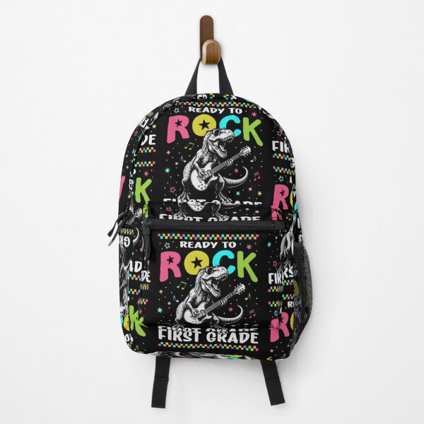 Item preview, Ready To Rock First Grade Funny T Rex Dinosaur 1st grade Back To School designed and sold by Bad Kitty Designz.