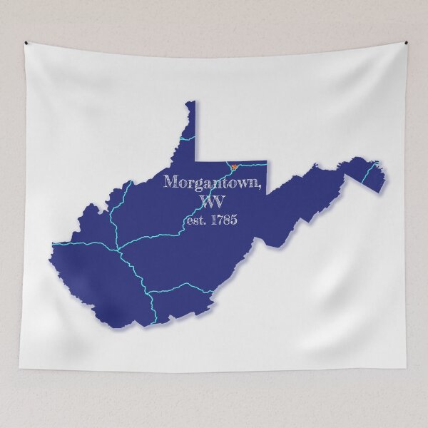 Item preview, Morgantown, WV [Blue] designed and sold by PhilbonianDezin.