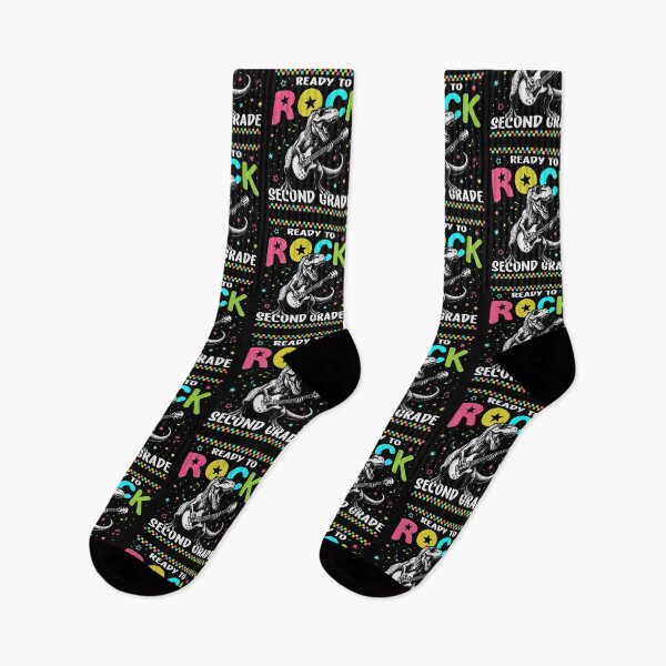 Item preview, Ready To Rock Second Grade Funny T Rex Dinosaur 2nd grade Back To School   designed and sold by Bad Kitty Designz.