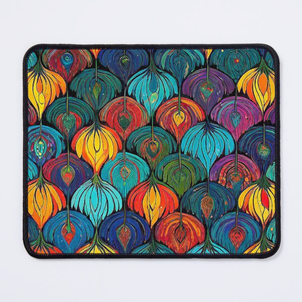 Item preview, Abstract geometric pattern of a multicolored fruit field. designed and sold by Giulivo Store Graphic.