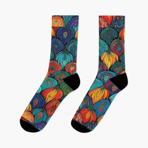 Item preview, Abstract geometric pattern of a multicolored fruit field. designed and sold by Giulivo Store Graphic.