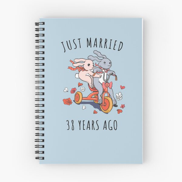 Item preview, Just Married 38 Years Ago - 38th Anniversary Couple Bunnies Tee, Phone Cases And Other Gifts designed and sold by MemWear.