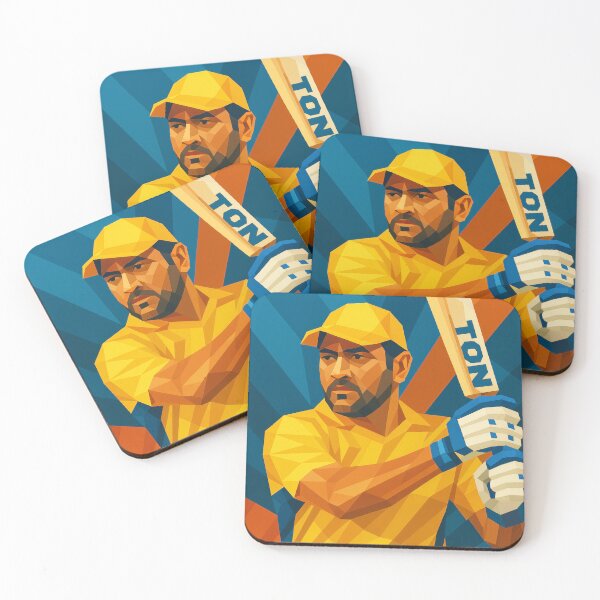 Item preview, MS Dhoni Indian Cricket Legend Vector Art designed and sold by kakarikihill.
