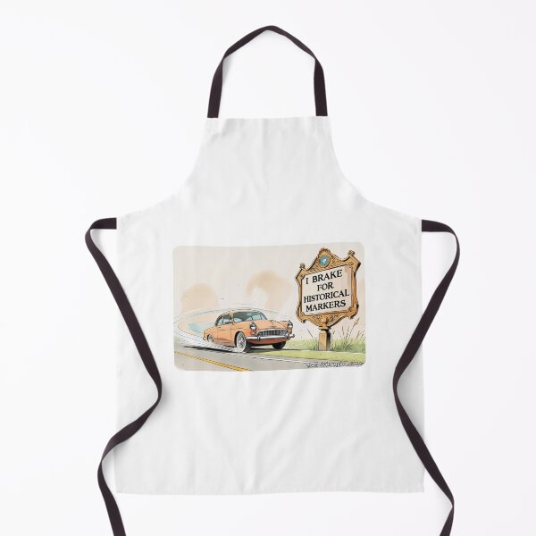 Item preview, I Brake for Historical Markers – Funny Road Trip History Design designed and sold by The-HistoryGirl.