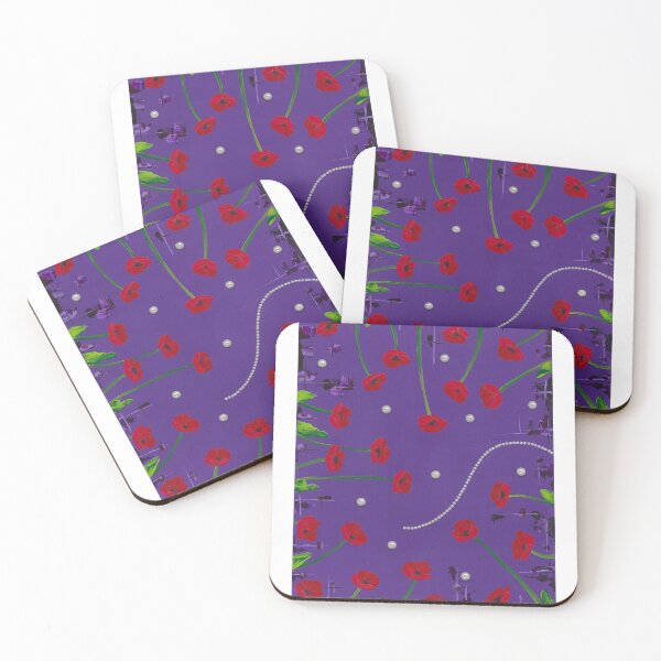 Item preview, Poppies and Pearls designed and sold by emmalyonsart.