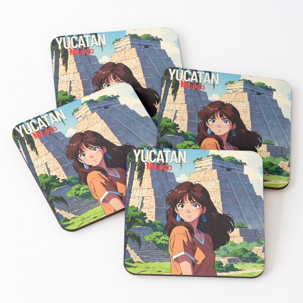 Item preview, Romantic Farewell in Yucatan Mexico – Retro Anime Travel Girl 80s Love Quote designed and sold by Kawaii-Sky.