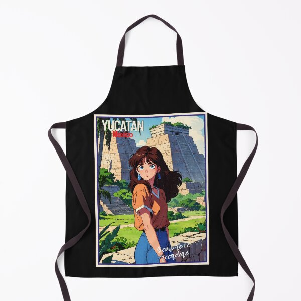 Item preview, Romantic Farewell in Yucatan Mexico – Retro Anime Travel Girl 80s Love Quote designed and sold by Kawaii-Sky.