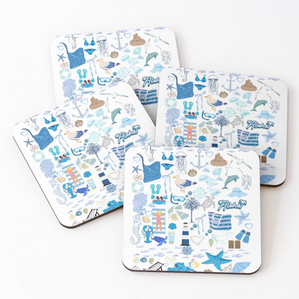 Item preview, blue beach  designed and sold by trendsetterrrr.