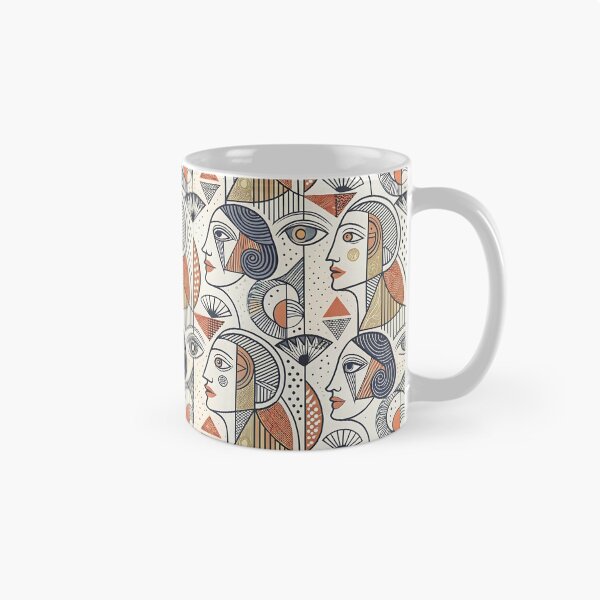 Item preview, Elegant Modern Abstract Art with Faces designed and sold by AOCollections.