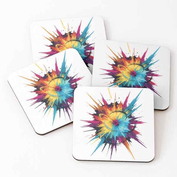 Item preview, National Coloring Book Day: Abstract Color Burst designed and sold by zoughlal.