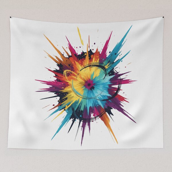 Item preview, National Coloring Book Day: Abstract Color Burst designed and sold by zoughlal.
