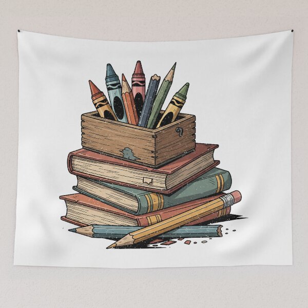 Item preview, National Coloring Book Day: Vintage Coloring Kit designed and sold by zoughlal.