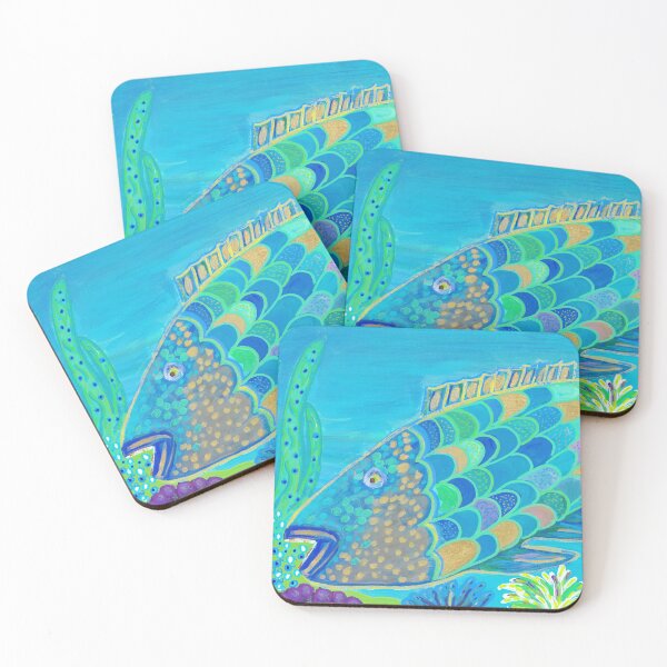 Item preview, Shimmering Scales Beneath the Sea designed and sold by Lisa Jean Art.
