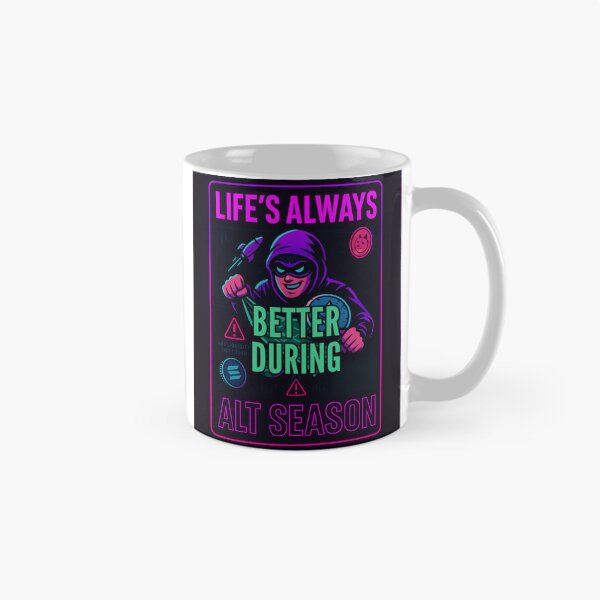 Item preview, Life’s Always Better During Alt Season – Neon Crypto Art designed and sold by Crypto-Trenches.