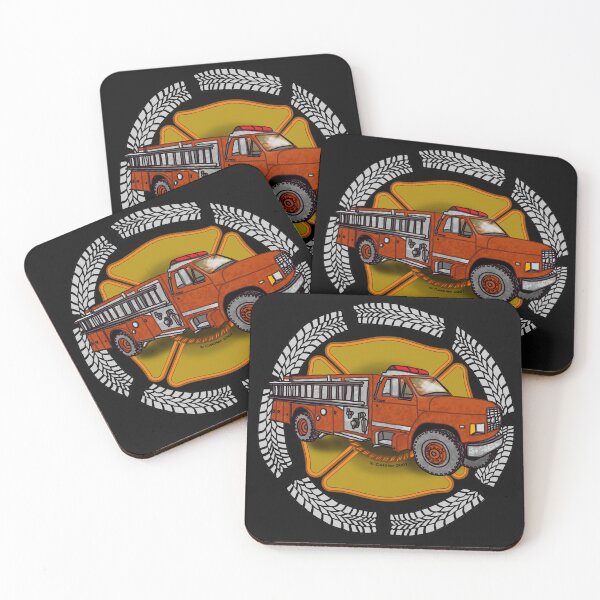 Item preview, How I Roll Firefighter Firetruck designed and sold by artmuvz.