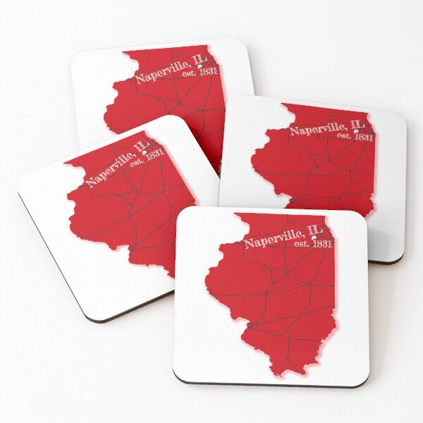 Item preview, Naperville, IL [Red] designed and sold by PhilbonianDezin.