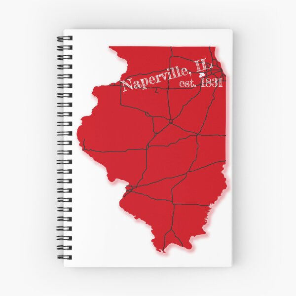 Item preview, Naperville, IL [Red] designed and sold by PhilbonianDezin.