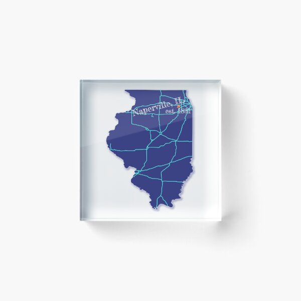 Item preview, Naperville, IL [Blue] designed and sold by PhilbonianDezin.