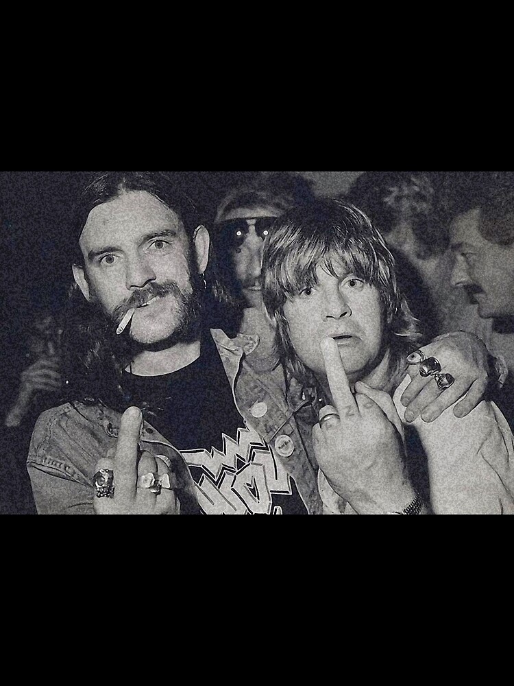 Thumbnail 3 of 3, Poster, Lemmy and Ozzy Middle Finger Vintage designed and sold by SofiaMarshall64.