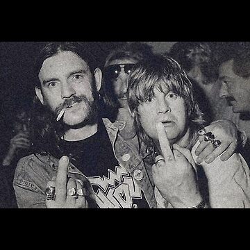 Artwork thumbnail, Lemmy and Ozzy Middle Finger Vintage by SofiaMarshall64