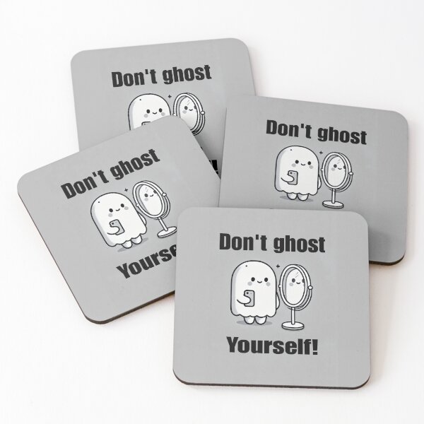 Item preview, Don’t Ghost Yourself – Self-Care Ghost Design designed and sold by CactusShop963.