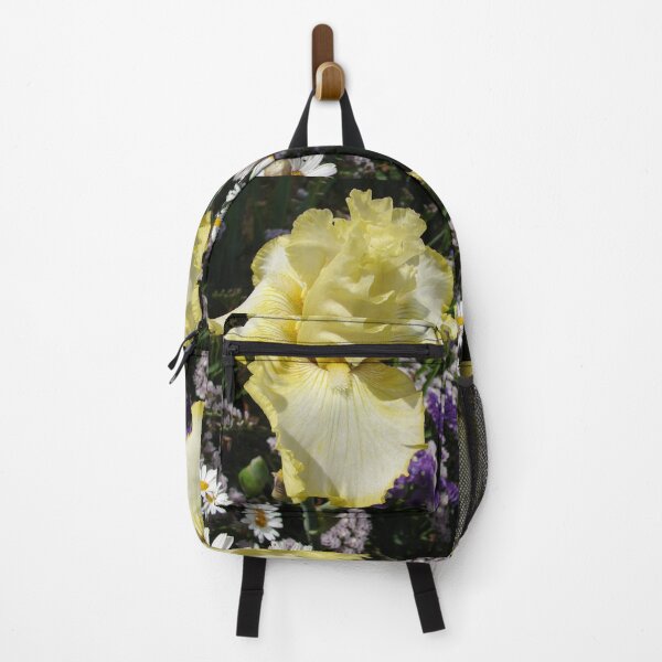 Item preview, Iris Flower Lovely Yellow With Blue Staice and Daisies - Silk and Honey designed and sold by Sarah  Rajkotwala.