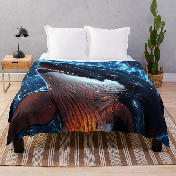Item preview, Whale Celestial Ocean Fire Nebula Moonlit Majesty Marine Wonder designed and sold by Tokyonomad.