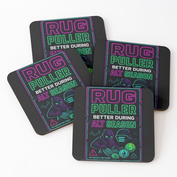 Item preview, Rug Puller – Better During Alt Season Neon Crypto Art designed and sold by Crypto-Trenches.