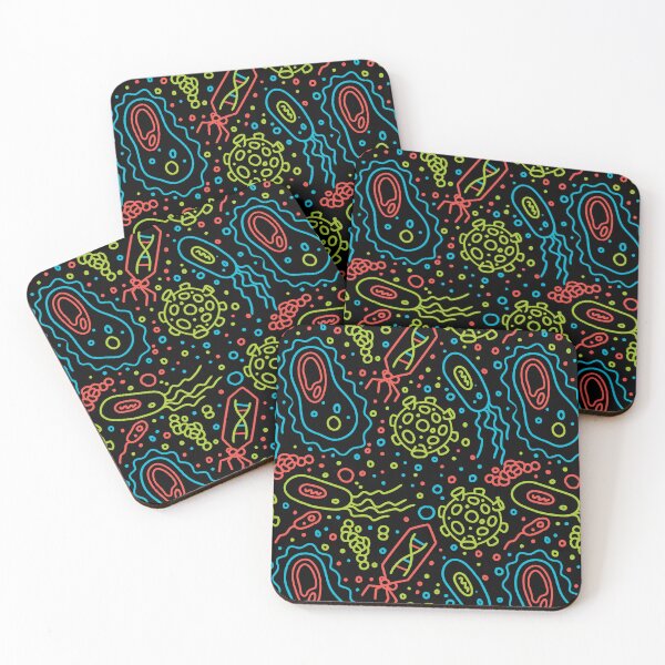 Item preview, Bacterial Cells and Viruses Pattern by Tobe Fonseca designed and sold by Tobe Fonseca®.