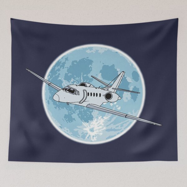 Item preview, Cessna Citation Jet Flying at Night Aviation Design designed and sold by skye-studio.