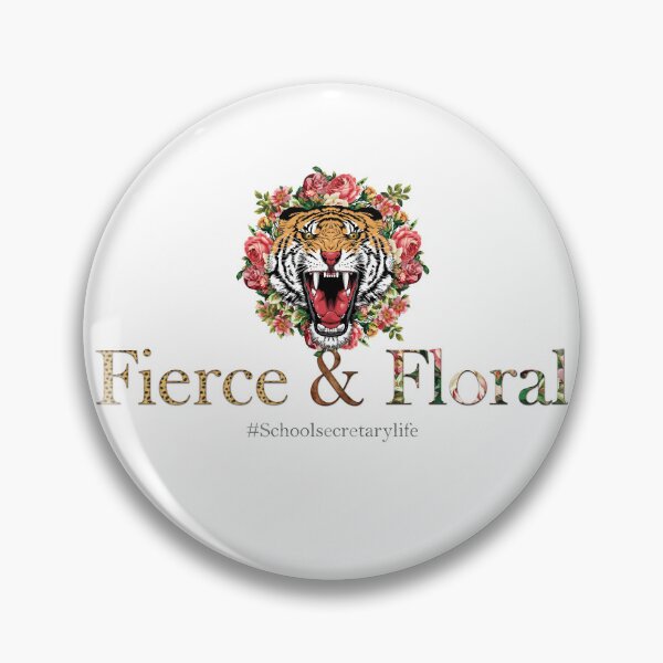 Item preview, School secretary appreciation Gift : Fierce & Floral  designed and sold by ArtVibeDesign.