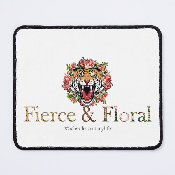 Item preview, School secretary appreciation Gift : Fierce & Floral  designed and sold by ArtVibeDesign.