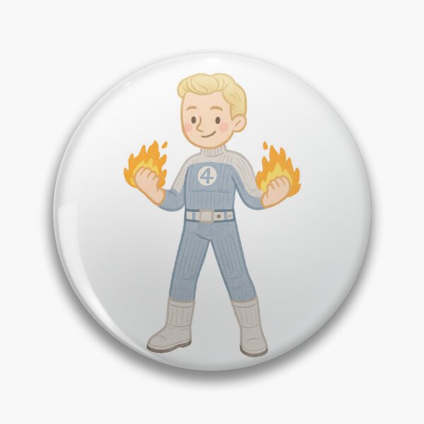 Item preview, HUMAN TORCH/JOHNNY STORM ILLUSTRATN designed and sold by SpaceRatBoy.