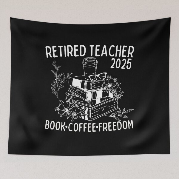 Item preview, Retired Teacher 2025 Gifts – Coffee. Books. Freedom. | Funny Life After Teaching designed and sold by thebest-2studio.
