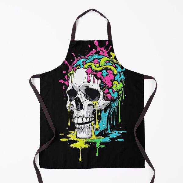 Artikelvorschau, Totenkopf im psychedelischen Stil schmelzen entworfen und verkauft von CasmariaOnlineShop -.