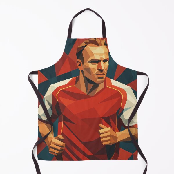 Item preview, Dennis Bergkamp Premier League Football Legend Vector Art designed and sold by kakarikihill.