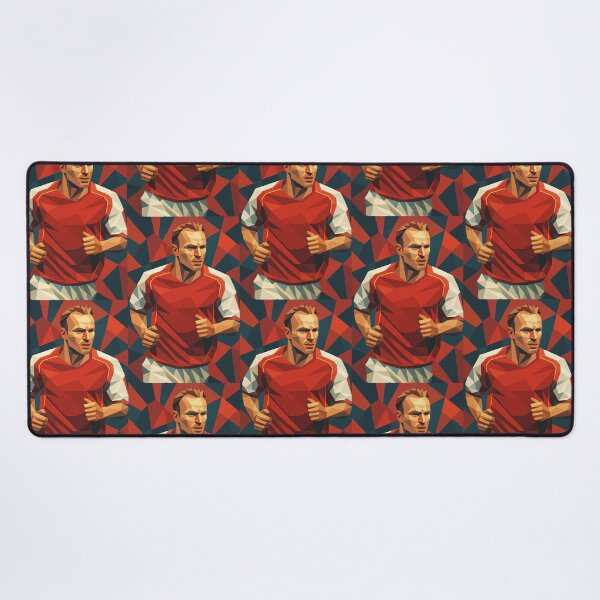 Item preview, Dennis Bergkamp Premier League Football Legend Vector Art designed and sold by kakarikihill.
