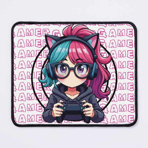 Item preview, Chica Gamer Kawaii con Lentes  designed and sold by Duh-Artes.