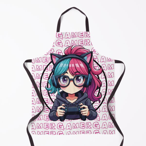 Item preview, Chica Gamer Kawaii con Lentes designed and sold by Duh-Artes.