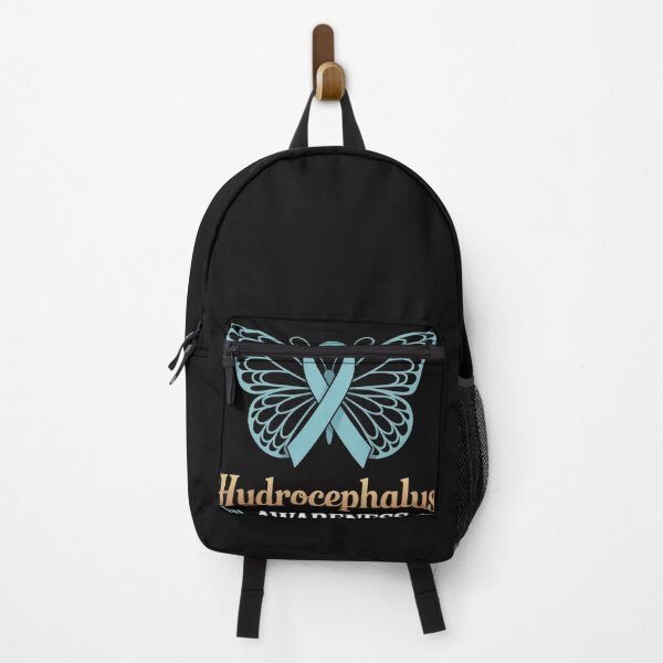 Item preview, Butterfly Light Blue Ribbon Hydrocephalus Awareness designed and sold by ConceptualVibes.